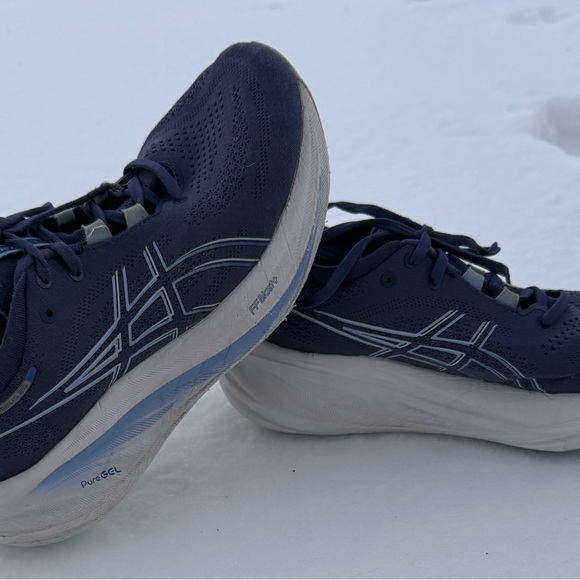 Asics Gel-Nimbus 26 women’s thunder blue-sapphire running walking shoe sz.7 1/2 - Picture 3 of 10